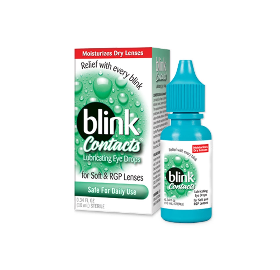 Eyes on Brickell Moisturizes Dry Lense Relief with every blink -Blink Contacts Lubricating Eye Deops for soft RGP Lenses