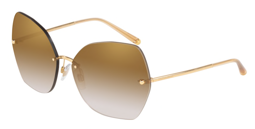 Eyes on Brickell Dolce Gabbana – 0DG2204 Gradient Gold Mirror