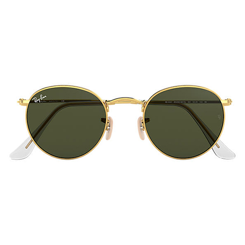 Eyes on Brickell: RB3447 UNISEX 001 Round Metal Gold Sunglasses
